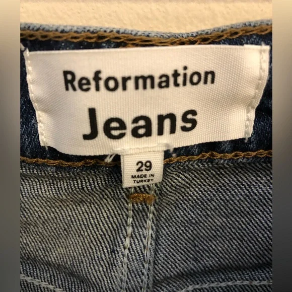 Reformation Liza High Rise Straight Jeans NWOT Size 29 - Picture 7 of 11